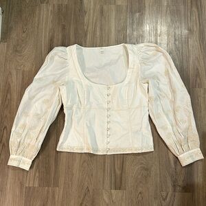 Aritzia Wilfred L white top